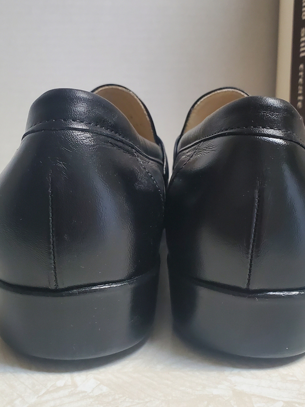 SAS Men's Black Leather Ace Penny Loafers - Picture 4 of 5